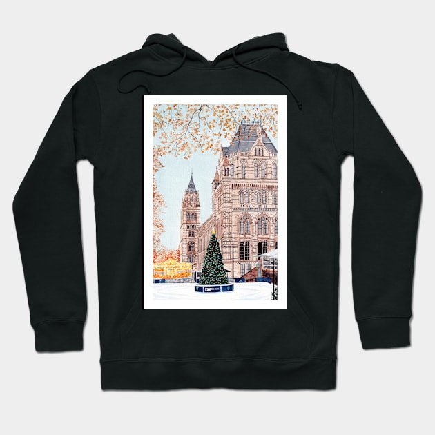 Natural History Museum, London Hoodie by NorrskenArt